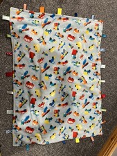 boys vehicles taggy blanket