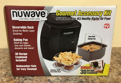 NuWave 37223 Brio 6QT Air Fryer Gourmet Accessory Kit