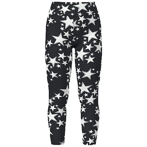Leggings Floral Negro para Mujeres