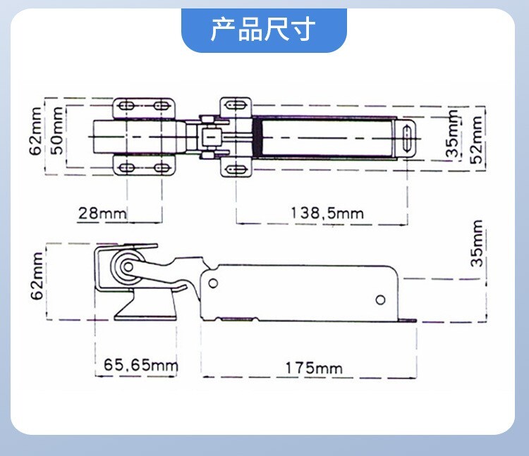 Stainless Hydraulic Door Closer Flush Mounted Walk In Cooler Freezer