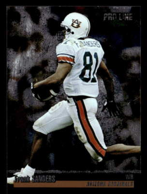 Frank Sanders 1995 Pro Line Silver Card #357 Auburn Tigers | eBay