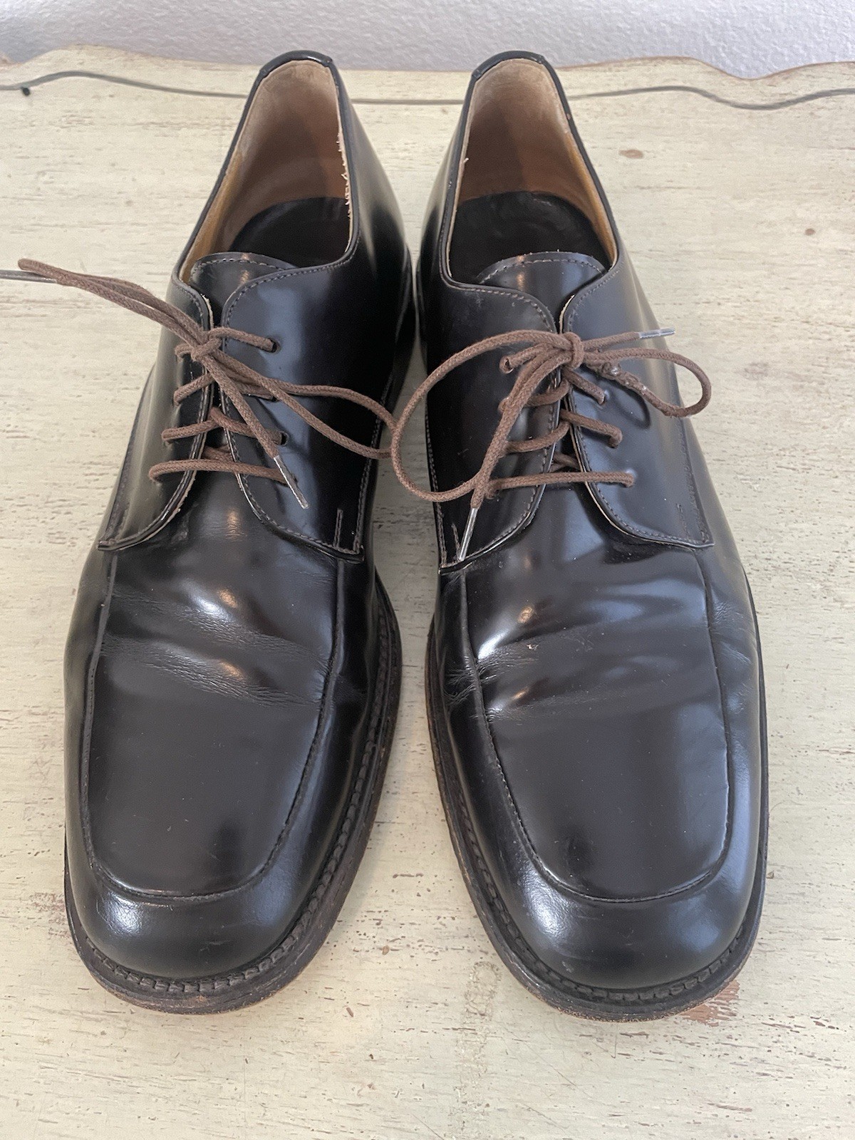 SAOLA To Boot New York Made in Italy Grembiule Punta Derby Marrone Taglia 10