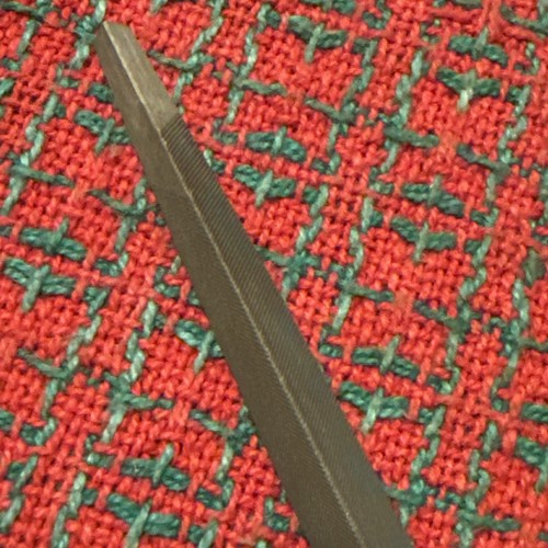 NICHOLSON 7" Extra Slim Taper File Three Square Triangular USA 🇺🇸 New NOS - Picture 7 of 11