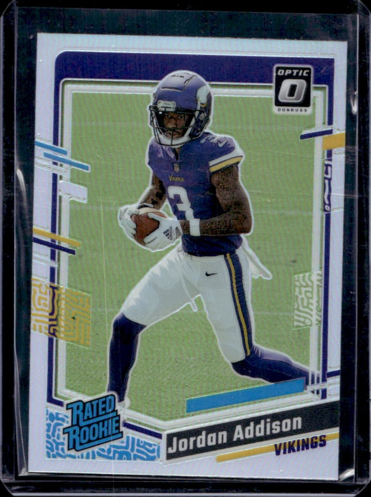 2023 Donruss Optic Jordan Addison Holo Prizm Rated Rookie #271 Vikings