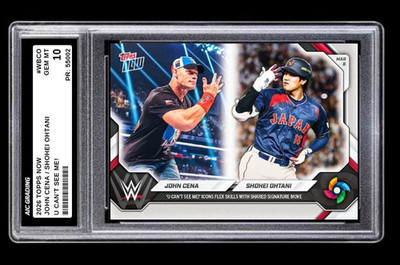 2026 John Cena / Shohei Ohtani Topps NOW Card #WBCO World Classic