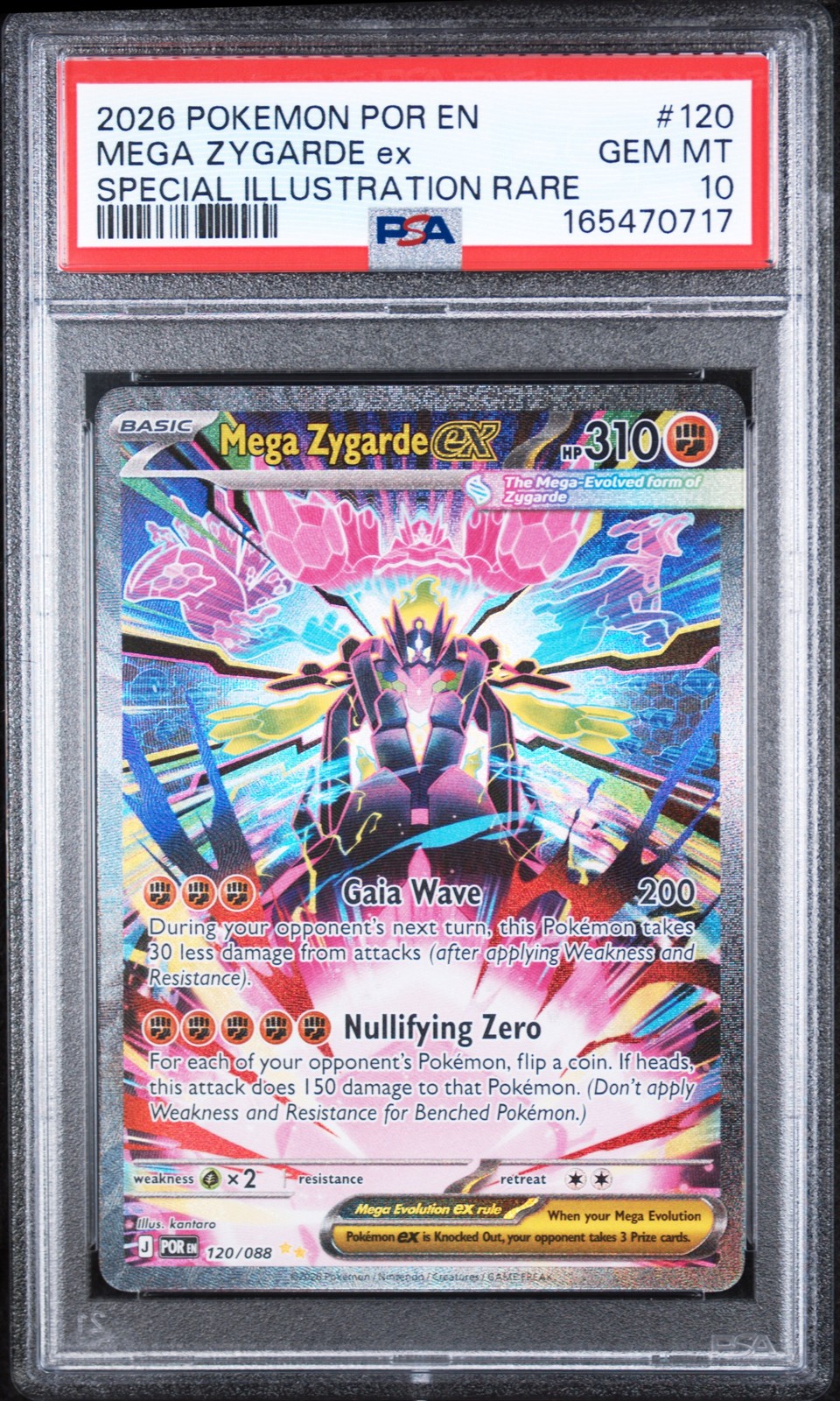 2026 POKEMON PERFECT ORDER MEGA ZYGARDE EX SIR #120 SPECIAL ILLUSTRATION RARE