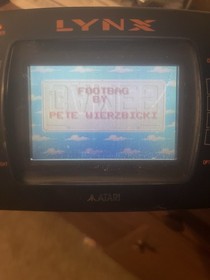 Atari Lynx 2 Handheld w/ California Games Missing Battery Cover Tested
