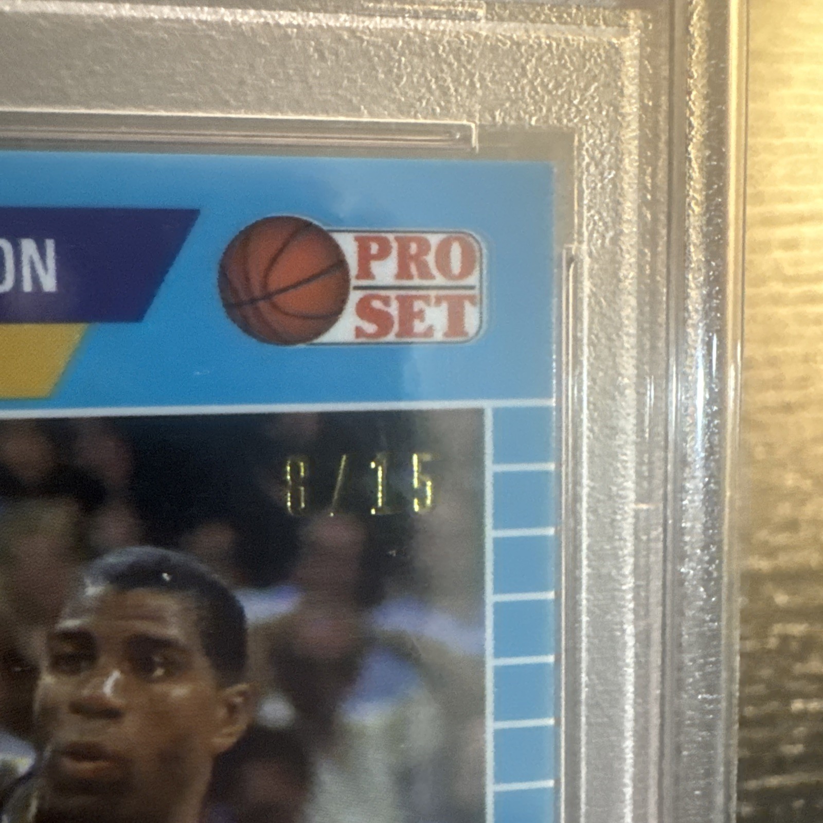 2021 Pro Set Sports Magic Johnson Autographs - Light Blue /15 PSA 10 view 3