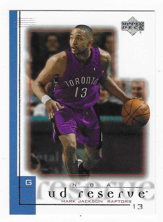 2000-01 UD Reserve Mark Jackson Toronto Raptors Basketball Card #80