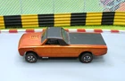 clean vintage used hot wheels redline custom fleetside in frosty orange