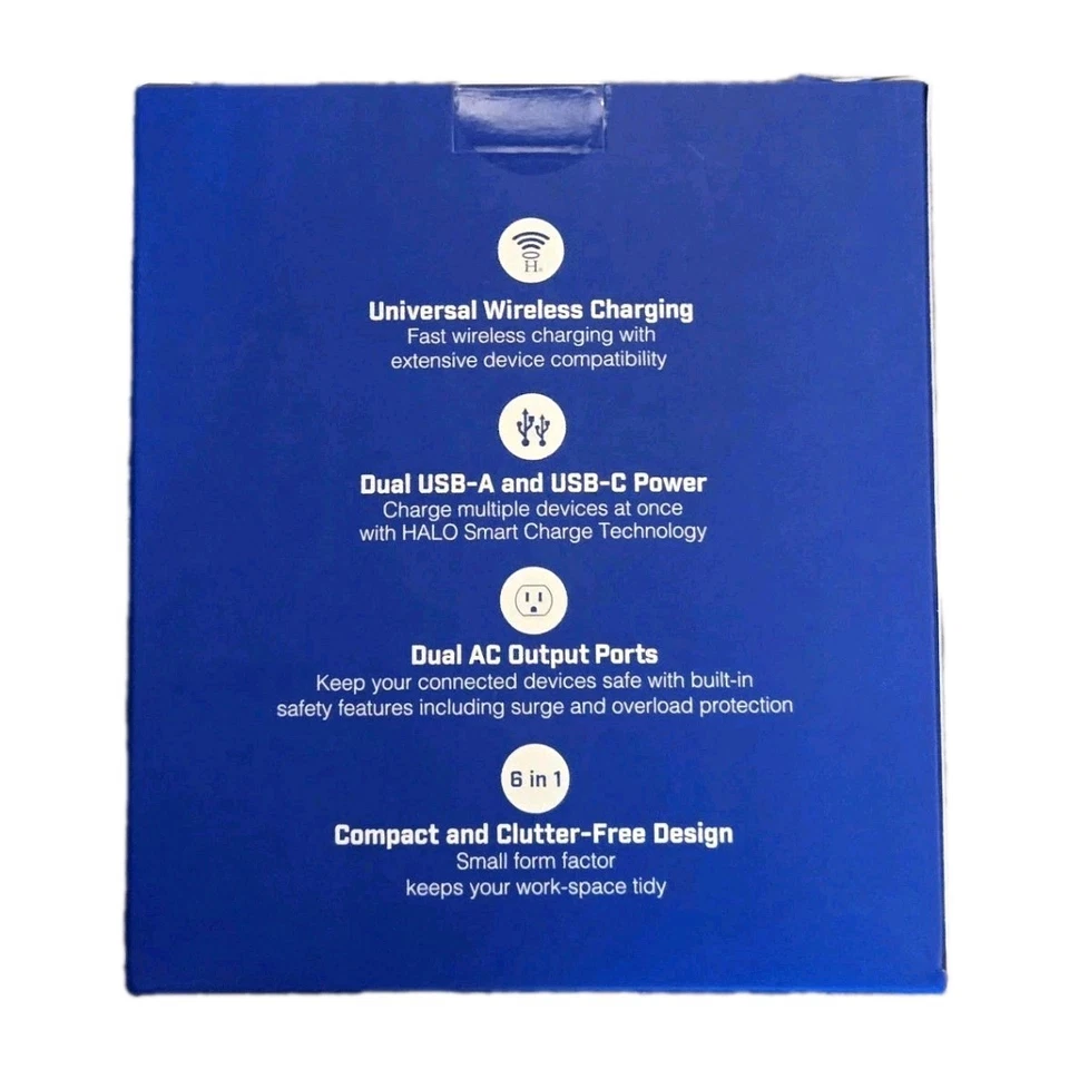 Halo Wireless Charging Station Dual AC Ports Universal - Image 2 of 3