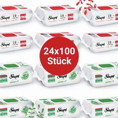 Sleepy Easy Clean Oberflächenreinigungstücher   12x100 Kirsche + 12x100 Pine | A