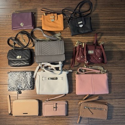 Lot of 12 Fashion Purses Handbags - Mostly Charming Charlie