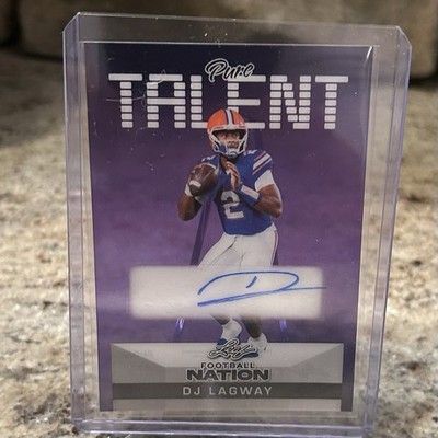Leaf Football Nation - Pure Talent - DJ Lagway - #PA-DJL - Purple - /8 - Auto