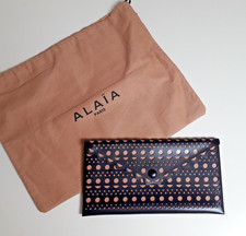 ALAIA Tasche Clutch Vienne Leder schwarz-rosa Laser Cut Damen Aktentasche