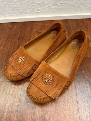 Tory Burch Snyder Fringe Moccasins Size 7