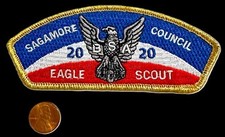 BOY SCOUT BSA SAGAMORE COUNCIL IN OA 173 TAKACHSIN 2020 EAGLE SCOUT LEADER GMY