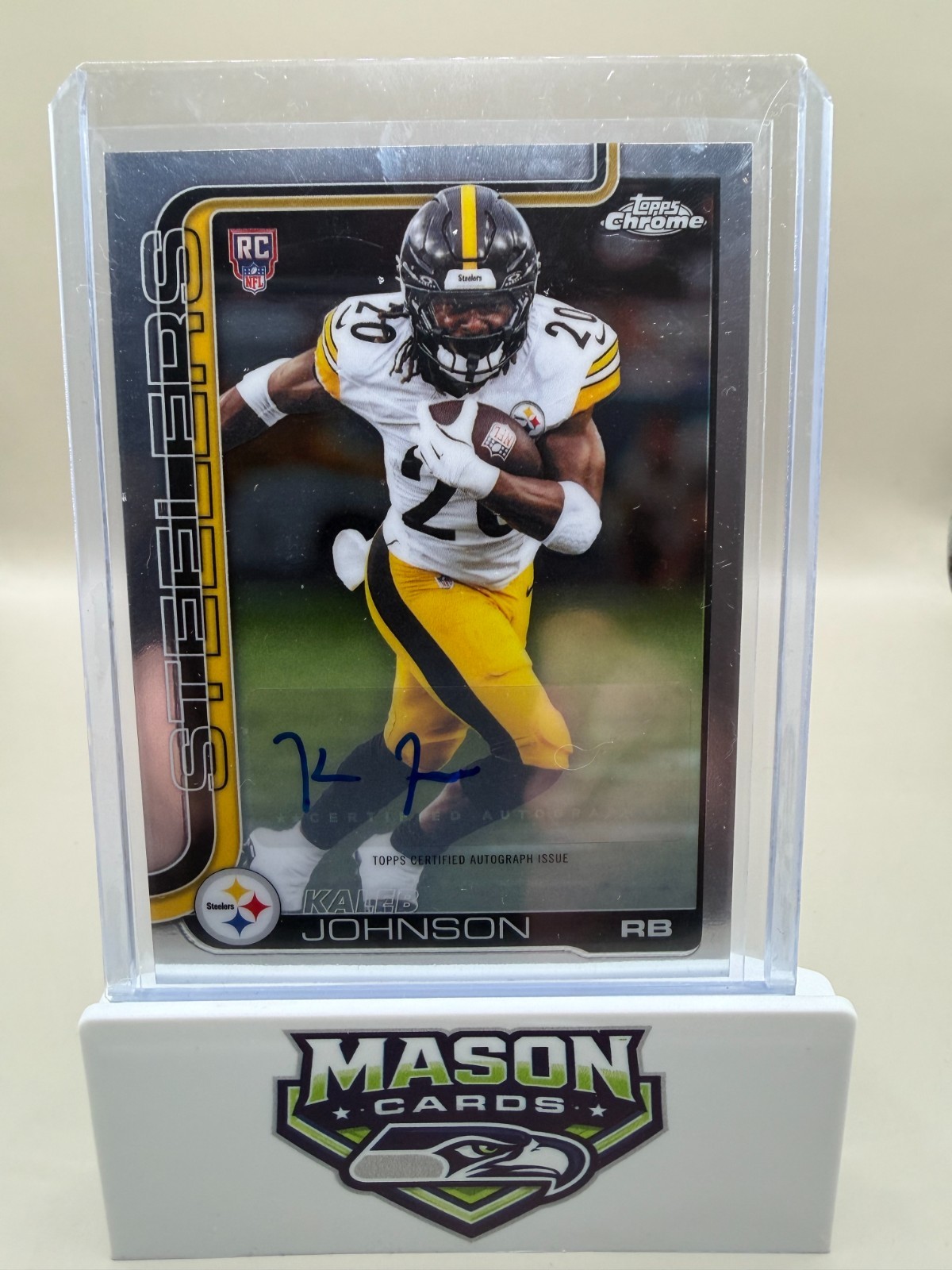 2025 Topps Chrome - Rookie Autographs Kaleb Johnson #RA-KJ (AU, RC)