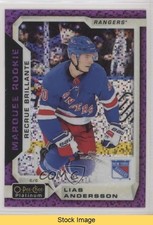 2018 O-Pee-Chee Platinum Marquee Rookies Violet Pixels Lias Andersson READ 0ma5