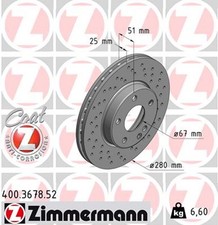 2x Bremsscheibe SPORT Z ZIMMERMANN 400.3678.52 für KLASSE W176 W246 CLA MERCEDES 2x Bremsscheibe SPORT Z ZIMMERMANN 400.3678.52 für KLASSE W176 W246 CLA MERCEDES