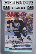 CAS Certified 1992-93 Fleer Ultra Ken Hodge Jr Ken Hodge #411 Sealed Auto 3c7