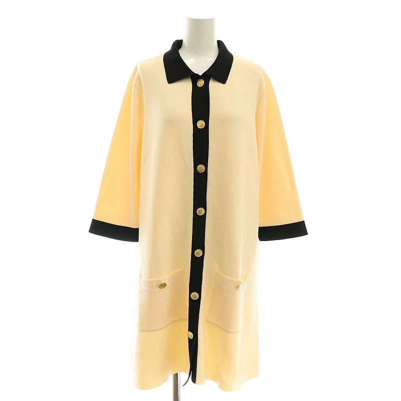 ZARA BASIC Front Button Knit Dress Knee Length 3/… - image 1