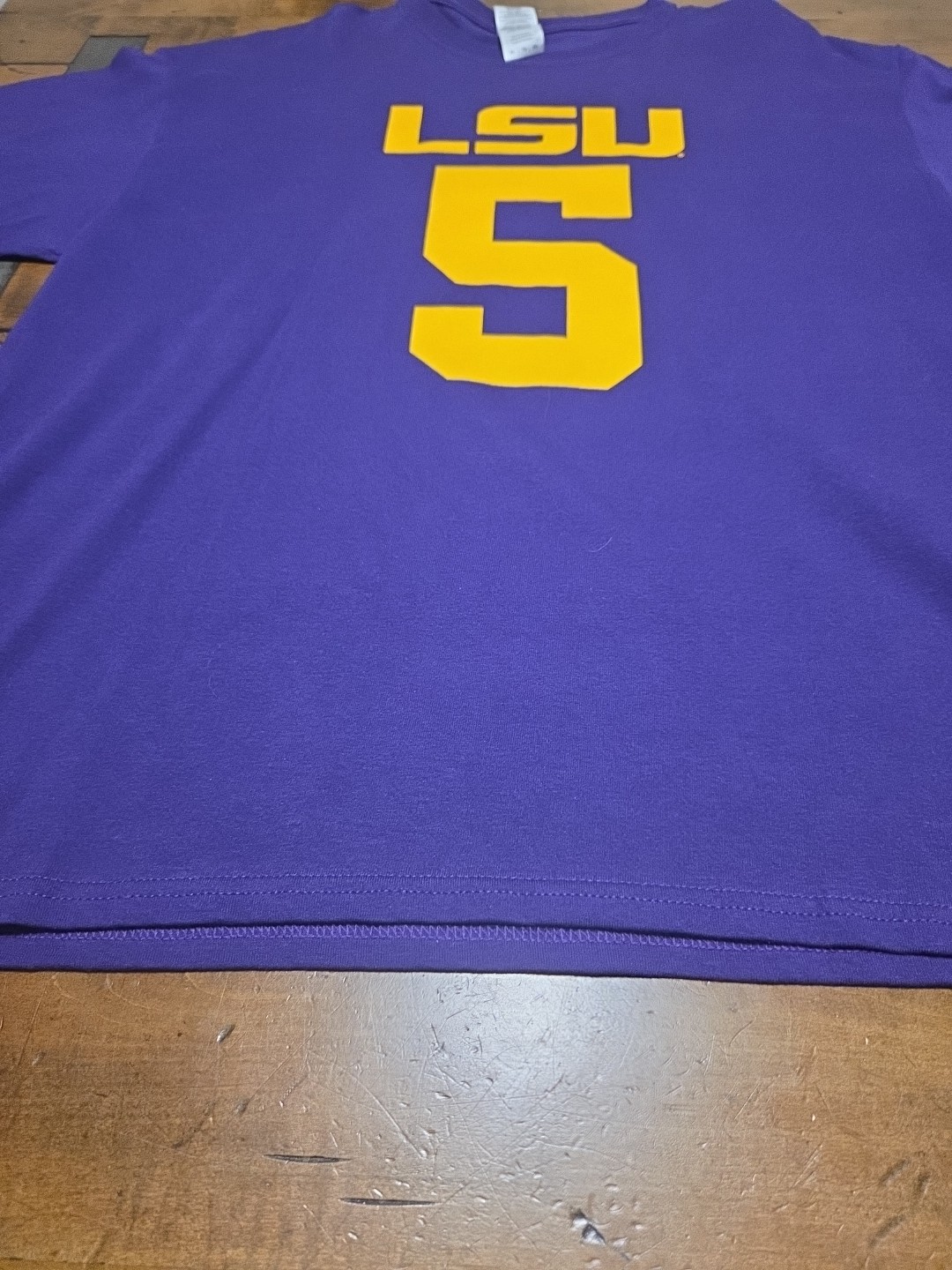 LSU Tigers Shirt Mens Size XL Purple Gold Louisiana State University Football 5 image 4