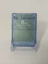 Sony PlayStation 2 8MB Memory Card - Blue - SCPH-10020 Tested And Working