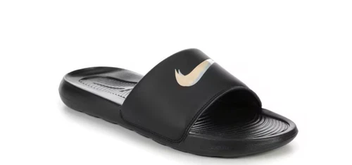 Men’s Nike Slides Size 7 Black White Victory One