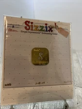 Sizzix Simple Impressions Embossing Folder Letter S 38-9601