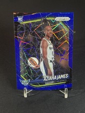 2025 Panini Prizm WNBA - Aziaha James #141 Blue Velocity - Dallas Wings RC