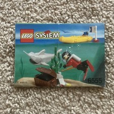 LEGO Town SEA HUNTER INSTRUCTIONS SHEET only 6555 System diver city manual book