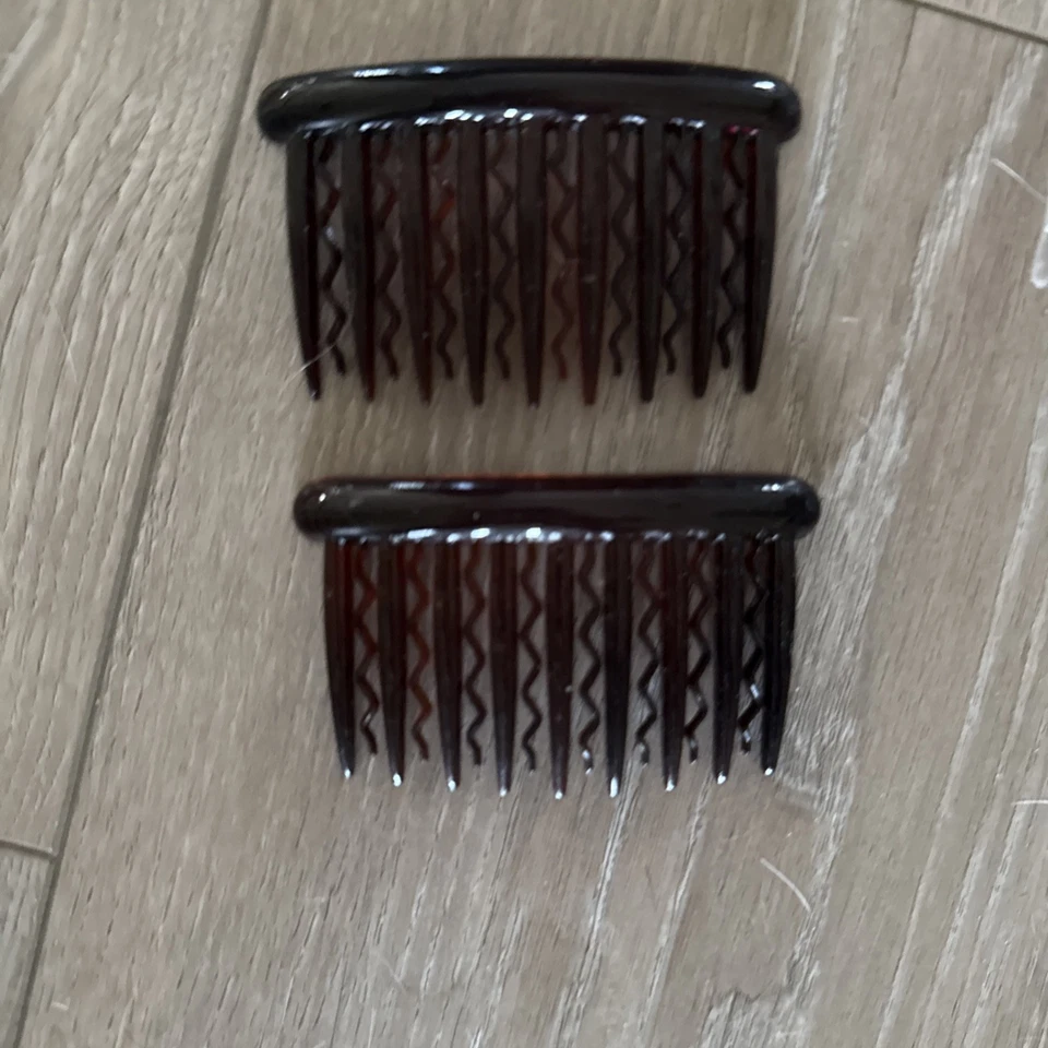 11 piezas deslumbrantes peines franceses grandes con estrás color diamante negro deslumbrantes *leer Foto 2 de 4