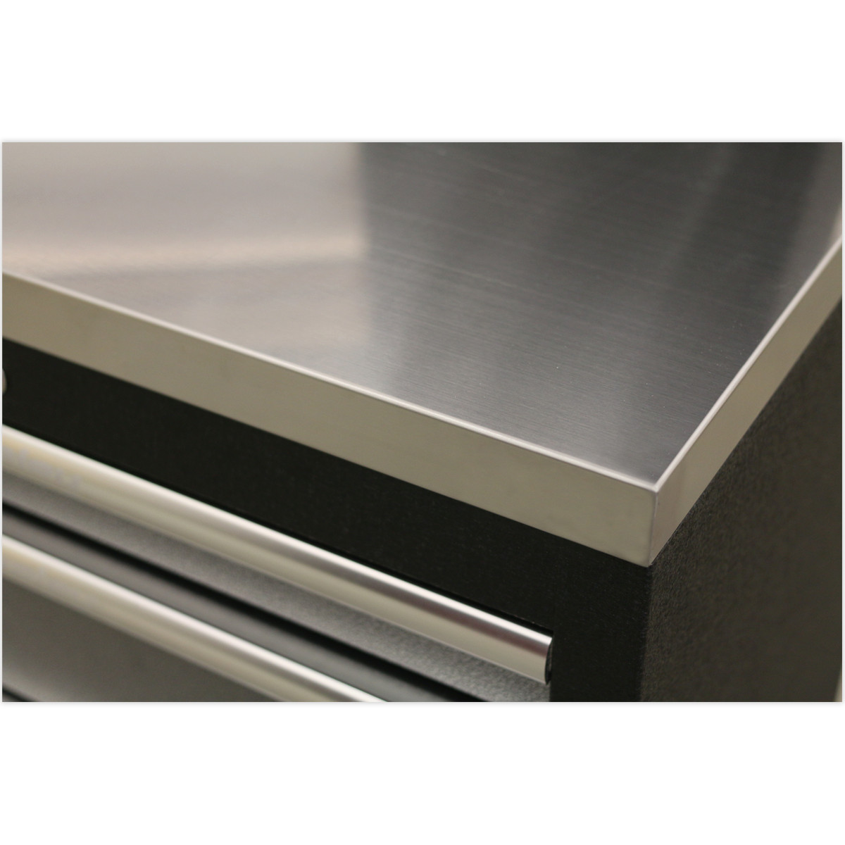 Stainless Steel Worktop 2040mm for Modular Floor Cabinets Sealey APMS50SSB B