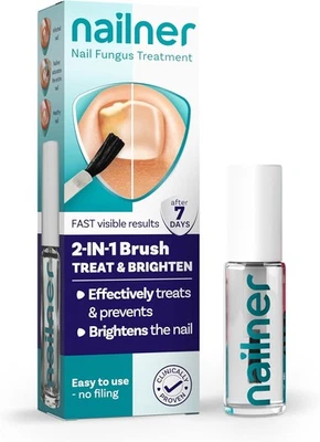 Nailner Fungal Nail Treatment Brush Extra Strong 5ml - 2in1 Treat & Prevent Toe