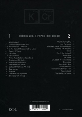 THE ELEMENTS TOUR BOX 2020-KING CRIMSON NEW CD