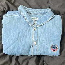 Kenzo Denim Shirt - Used, Slight Color Fading on Left Elbow