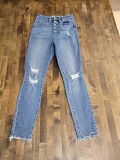 YMI Dream Women's Blue Jeans Size 5/27 Skinny Distressed