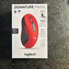 Logitech SIgnature M650 L Wireless Mouse - Red
