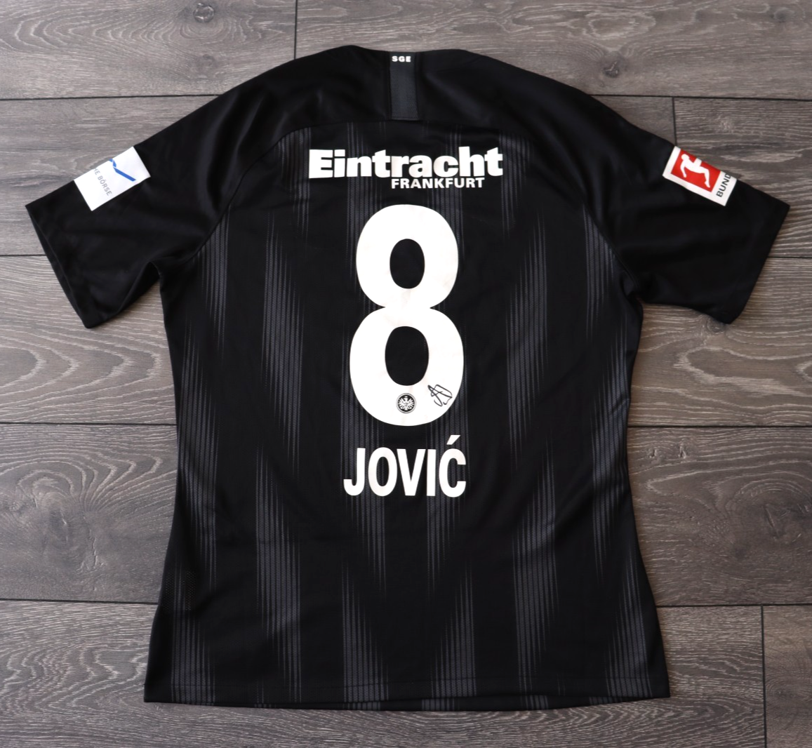 EINTRACHT FRANKFURT HOME FOOTBALL SHIRT 2018-19 SOCCER JERSEY LUKA