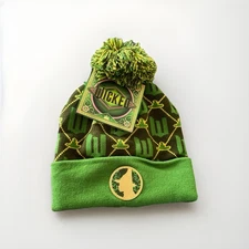 WICKED Elphaba Green Pom Pom Beanie hat New Ships Free