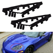 2pcs Headlight Lens Trim Gasket Seal Strip Fit for Chevrolet Corvette C6 2005-13