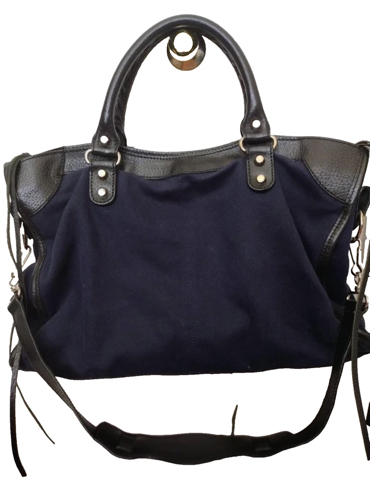 Authentic Balenciaga Denim City Bag - Image 2 of 4