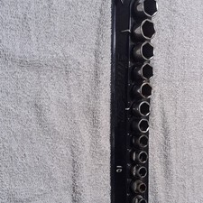 Snap-on 212FSMY Socket Set. Used. A Little Rust And Normal Wear And Tear.