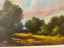 Original oil painting listed California artist William F Powell