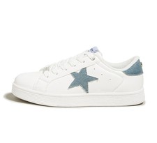 LUCKY STEP Women's Fashion Star Sneaker Low Top Comfortable Cushioned Shoes