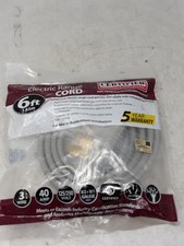 Certified Appliance Accessories 6ft Electric Range Cord 3-Wire 40 Amp 125/250V