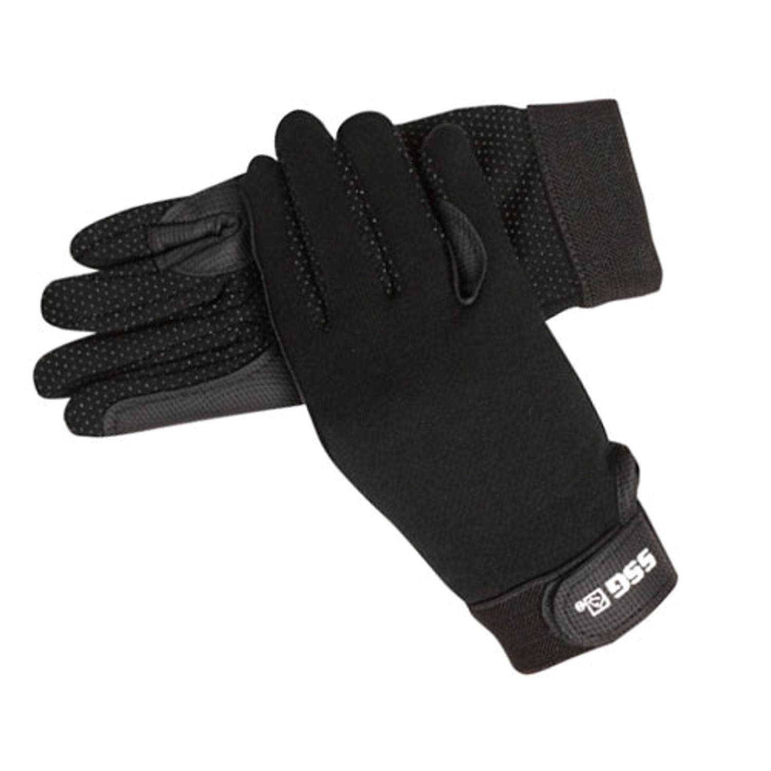 SSG Fleece Lined Winter Gripper Riding Gloves -Black Size 4/XXS to 9/XL