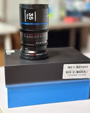Laowa Nanomorph 35mm Anamorphic T2.4 Sony E-Mount lens Blue Flare Mint Orig Accs