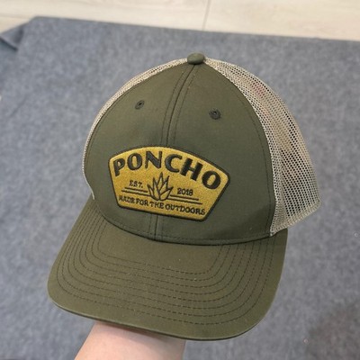 Poncho Outdoors Moss Agave Patch Mesh-Back Truckers Hat Cap Men's One Size